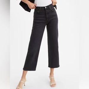 Levi’s Ribcage Straight Ankle Women’s Black Jeans